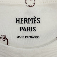 Load image into Gallery viewer, HERMES T-Shirt with "Anno Finesse" print Size 42 White6E4650DQ Cotton100%