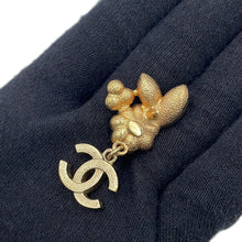 Load image into Gallery viewer, CHANEL CC Logo Bijoux Earrings Metal Bijoux Rhinestone Faux Pearl