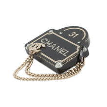Load image into Gallery viewer, CHANEL Brooch Black/Gold Plastic Gold Plated Rhinestone Faux Pearl