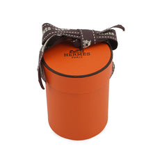 Load image into Gallery viewer, HERMES Twilly EX-LIBRIS Black / Marine / White Silk100% Leather