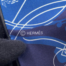 Load image into Gallery viewer, HERMES Twilly EX-LIBRIS Black/Marine/White Silk100% Leather
