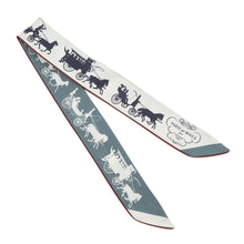 将图像加载到图库查看器中,HERMES Twilly DE TOUJOURS PARIS QUI ROULE (Paris on Wheels) Craie/Bag/Ardoise Silk100% Leather