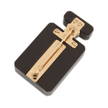 Load image into Gallery viewer, CHANEL Perfume motif brooch Brown Plastic