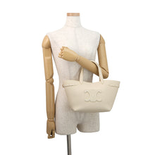 Load image into Gallery viewer, CELINE Cabas Anais Cuil Triomphe Cream121743ENY.01CR Calf Leather Size Mini