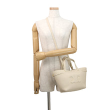 Load image into Gallery viewer, CELINE Cabas Anais Cuil Triomphe Cream121743ENY.01CR Calf Leather Size Mini
