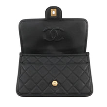 Load image into Gallery viewer, CHANEL Matelasse Top Handle Chain Shoulder Bag BlackAS3653 Caviar Leather Size Small