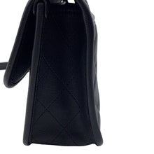 Load image into Gallery viewer, CHANEL Matelasse Top Handle Chain Shoulder Bag BlackAS3653 Caviar Leather Size Small