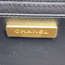 Load image into Gallery viewer, CHANEL Matelasse Top Handle Chain Shoulder Bag BlackAS3653 Caviar Leather Size Small