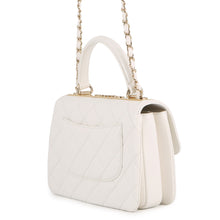 Load image into Gallery viewer, CHANEL Matelasse Trendy CC Top Handle Chain Shoulder Bag WhiteA92236 Lambskin