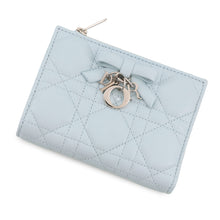 Load image into Gallery viewer, Dior Lady Dior Cannage Dahlia Wallet Ice blueS2605PUQA_M39Z Lambskin