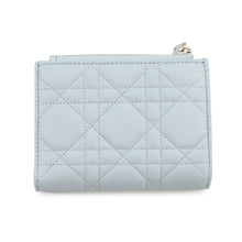 Load image into Gallery viewer, Dior Lady Dior Cannage Dahlia Wallet Ice blueS2605PUQA_M39Z Lambskin