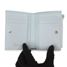 Load image into Gallery viewer, Dior Lady Dior Cannage Dahlia Wallet Ice blueS2605PUQA_M39Z Lambskin