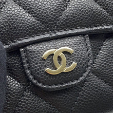 Load image into Gallery viewer, CHANEL Matelasse Chain wallet BlackAP0238 Caviar Leather