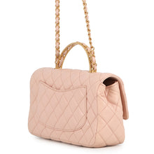 将图像加载到图库查看器中,CHANEL Matelasse Top Handle Light PinkAS4408 Lambskin