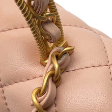 将图像加载到图库查看器中,CHANEL Matelasse Top Handle Light PinkAS4408 Lambskin