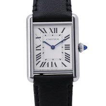 将图像加载到图库查看器中,CARTIER Tank Mast Solar Powered Beat LM H33.7mm×W25.5mm Stainless Steel Leather Silver DialWSTA0059