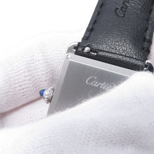 将图像加载到图库查看器中,CARTIER Tank Mast Solar Powered Beat LM H33.7mm×W25.5mm Stainless Steel Leather Silver DialWSTA0059