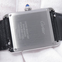 将图像加载到图库查看器中,CARTIER Tank Mast Solar Powered Beat LM H33.7mm×W25.5mm Stainless Steel Leather Silver DialWSTA0059