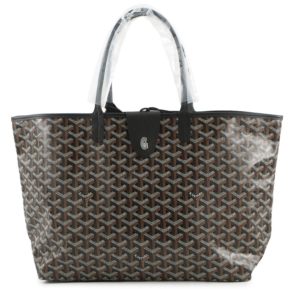 値下げSAINT LOUIS ブラック オブジェ GOYARD Saint Louis with clip BlackSTLCROPMLTY01CL01P PVC Leather