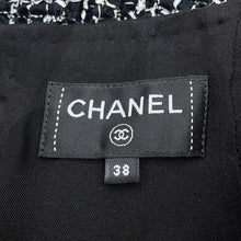 Load image into Gallery viewer, CHANEL Long Tweed Skirt Size 38 BlackP78021-V67296-NQ793 Cotton77% Nylon19% Lyocell4%