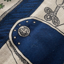 将图像加载到图库查看器中,HERMES Giant Square Zuav and Dragon Size 140 Marine/Natural/Green Cashmere70% Silk30%