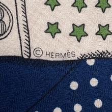 将图像加载到图库查看器中,HERMES Giant Square Zuav and Dragon Size 140 Marine/Natural/Green Cashmere70% Silk30%