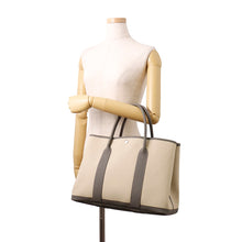 Load image into Gallery viewer, HERMES Garden Party Ecru/Gris Meyer Toile Military Negonda Leather Size PM