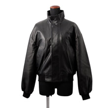 将图像加载到图库查看器中,BALENCIAGA Leather Jacket Size XS Black851025 TSS02 1000 Semi-shiny grain sheepskin