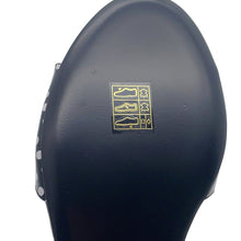 Load image into Gallery viewer, CHANEL Camellia Dot Mules Sandals Black/WhiteG45499 Lambskin Size 38