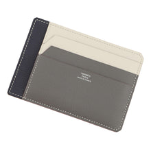 Load image into Gallery viewer, HERMES City 8CC Card Case Gris Meyer/Beton/Blue Nuit Evercolor