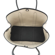 将图像加载到图库查看器中,HERMES Garden Party Ecru/Black Toile H Negonda Leather Size TPM