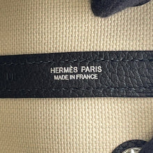 将图像加载到图库查看器中,HERMES Garden Party Ecru/Black Toile H Negonda Leather Size TPM