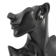 Load image into Gallery viewer, HERMES Pop Ash Earrings Size Mini White Gold Plated Lacquer