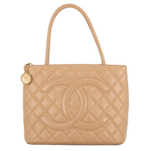 Load image into Gallery viewer, CHANEL Medallion Tote BeigeA01804 Caviar Leather
