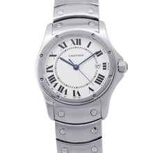 将图像加载到图库查看器中,CARTIER Santos Cougar MM W29mm Stainless Steel White DialW20027K1