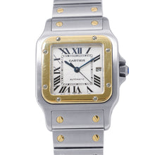 将图像加载到图库查看器中,CARTIER Santos Galve LM H41mm×W29mm Stainless Steel YG Silver DialW20058C4