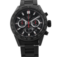 将图像加载到图库查看器中,TAG HEUER Carrera Caliber Heuer 02 Chronograph W45mm Stainless Steel Ceramic Skeleton/Black DialCBG2A90.BH0653