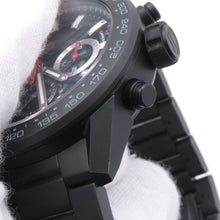 将图像加载到图库查看器中,TAG HEUER Carrera Caliber Heuer 02 Chronograph W45mm Stainless Steel Ceramic Skeleton/Black DialCBG2A90.BH0653