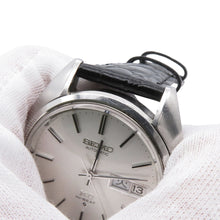 将图像加载到图库查看器中,SEIKO King Seiko Hi-Beat W37mm Stainless Steel Leather Silver Dial5626-7080