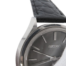 将图像加载到图库查看器中,SEIKO King SEIKO W39mm Stainless Steel Leather Gray Dial5626-7120