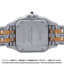 将图像加载到图库查看器中,CARTIER PANTHERE SM 2 Row H30mm×W22mm Stainless Steel K18YG Ivory DialW25029B6
