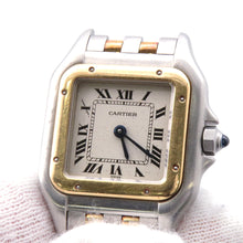 将图像加载到图库查看器中,CARTIER PANTHERE SM 2 Row H30mm×W22mm Stainless Steel K18YG Ivory DialW25029B6