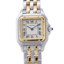 将图像加载到图库查看器中,CARTIER PANTHERE SM 2 Row H30mm×W22mm Stainless Steel K18YG Ivory DialW25029B6