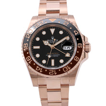 Load image into Gallery viewer, ROLEX GMT MasterII W40mm 18K Pink Gold Black Dial126715CHNR