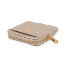 Load image into Gallery viewer, Dior Cannage Caro Lavender Wallet Coin Purse PowderBeigeS5177UWHC_M51U Calf Leather