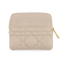 Load image into Gallery viewer, Dior Cannage Caro Lavender Wallet Coin Purse PowderBeigeS5177UWHC_M51U Calf Leather