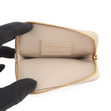 Load image into Gallery viewer, Dior Cannage Caro Lavender Wallet Coin Purse PowderBeigeS5177UWHC_M51U Calf Leather