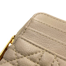 Load image into Gallery viewer, Dior Cannage Caro Lavender Wallet Coin Purse PowderBeigeS5177UWHC_M51U Calf Leather