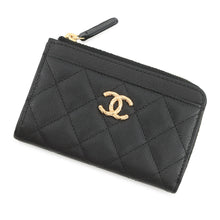 Load image into Gallery viewer, CHANEL CC Logo Matelasse Fragment Case BlackAP5015 Caviar Leather