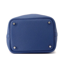 Load image into Gallery viewer, HERMES Picotin Lock Blue Tie Taurillon Clemence Size PM